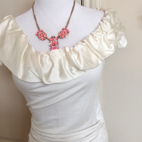 - Arden B silk ruffle top - Picture 4 of 4